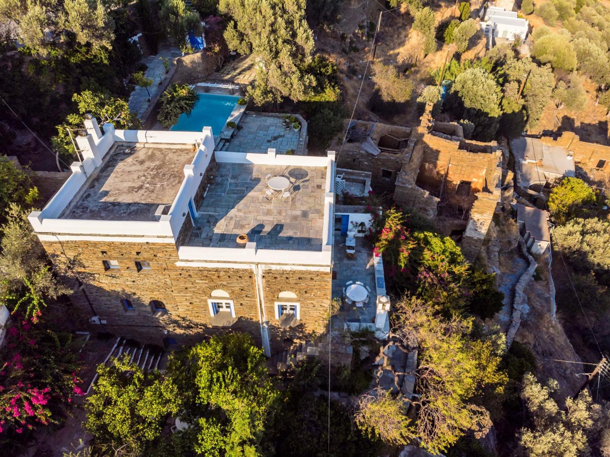 Anezas Mansion Stone-Built Traditional Villa Khónias Εξωτερικό φωτογραφία